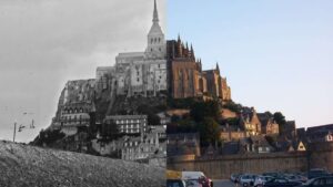 ces images anciennes montrent un mont saint michel méconnaissable